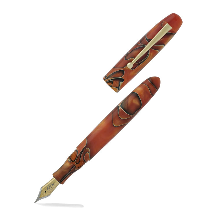 Edison Collier Fountain Pen in Persimmon Swirl Fountain Pen
