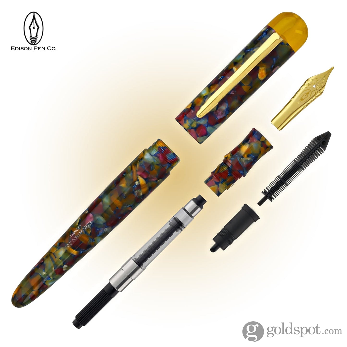 Edison Comet Fountain Pen in Brandywine Fountain Pen