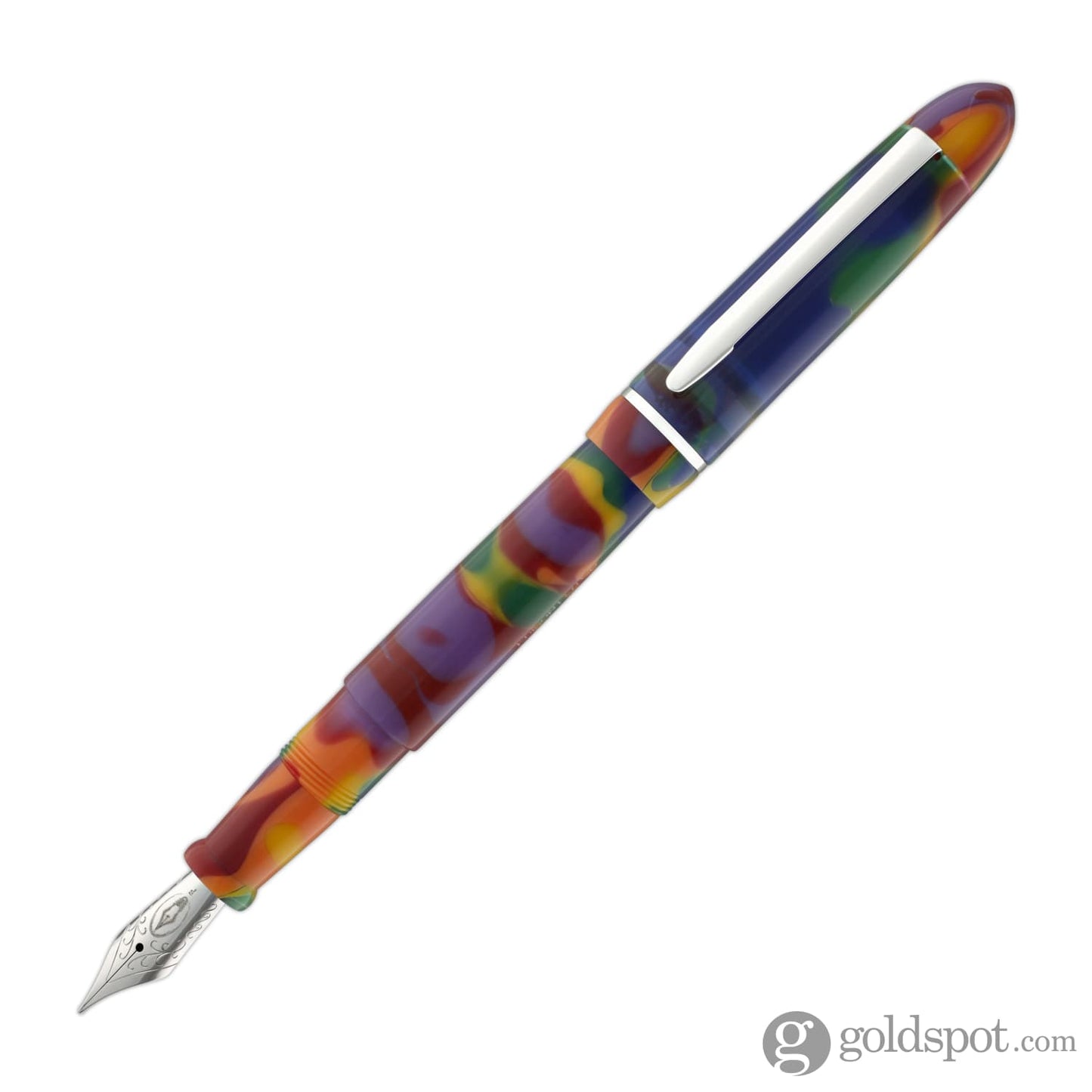 Edison Menlo Fountain Pen in Fingerpaints Stainless Steel Nib Fountain Pen