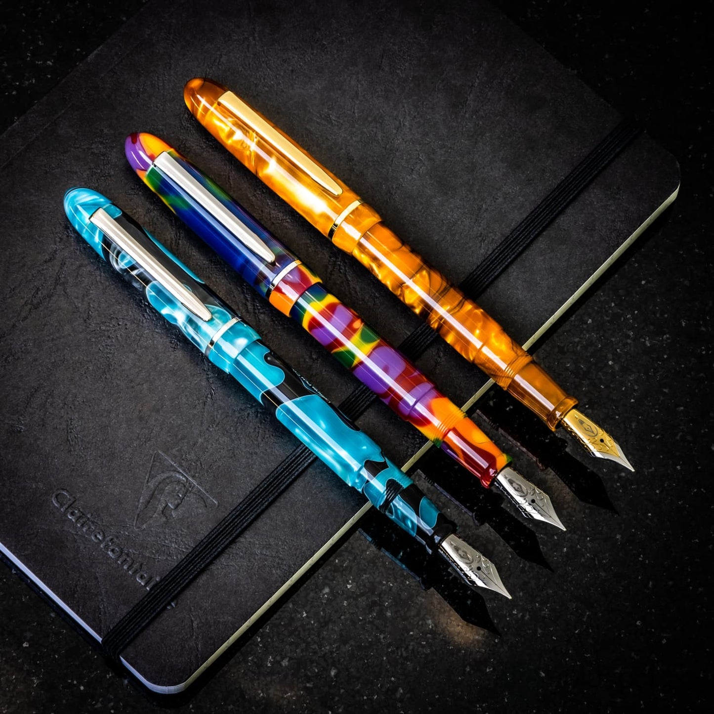 Edison Menlo Fountain Pen in Fingerpaints Stainless Steel Nib Fountain Pen