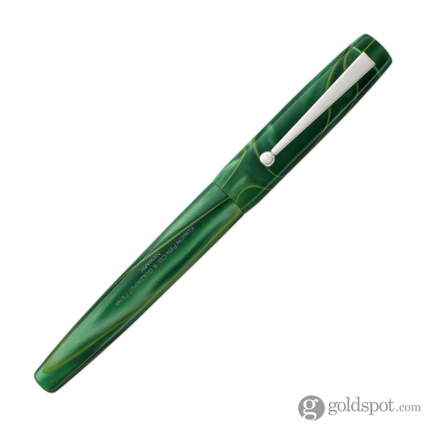 Edison x Goldspot Pens Newark Fountain Pen in AC High Voltage Green Fountain Pen