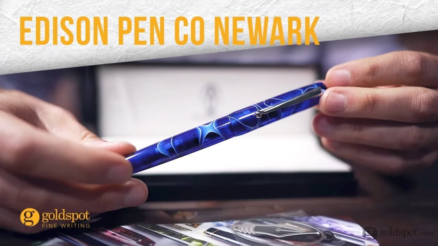 Edison x Goldspot Pens Newark Fountain Pen in AC High Voltage