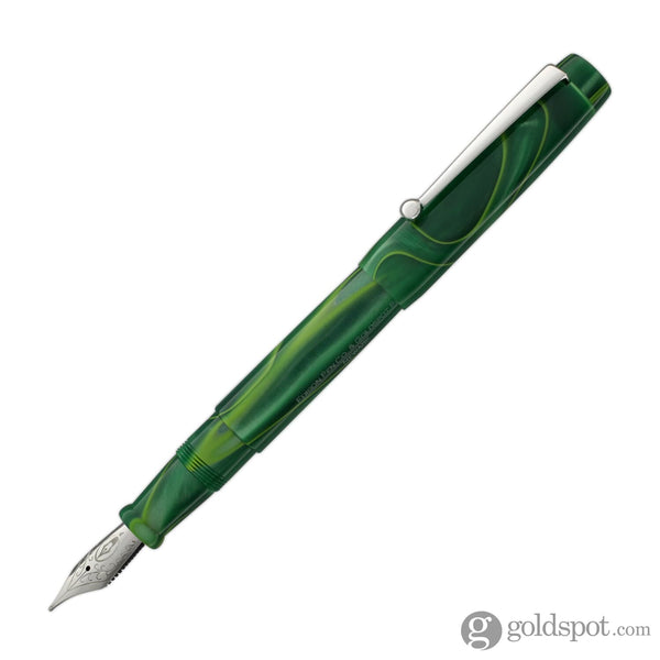 Edison x Goldspot Pens Newark Fountain Pen in AC High Voltage Green Fountain Pen