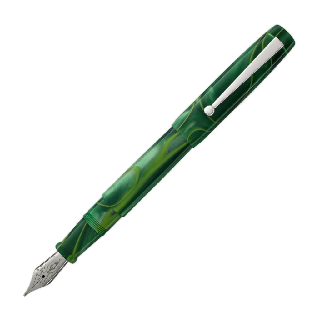 Edison x Goldspot Pens Newark Fountain Pen in AC High Voltage Green Fountain Pen