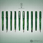 Edison x Goldspot Pens Newark Fountain Pen in AC High Voltage Green Fountain Pen