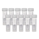 Secure Twist-cap Vials for Ink Samples - 10 Pack Clear Ink Well