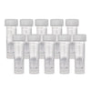 Secure Twist-cap Vials for Ink Samples - 10 Pack Clear Ink Well