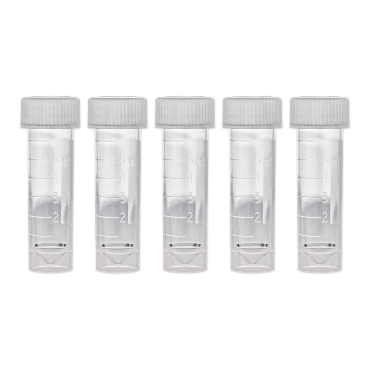 Secure Twist-cap Vials for Ink Samples - 5 Pack Clear Ink Well