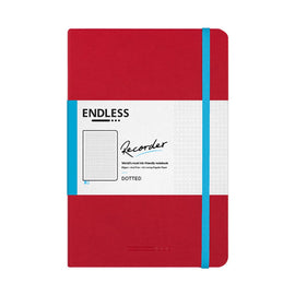 Endless Recorder A5 Notebook in Crimson Sky with the 80gsm Regalia Paper - Dotted