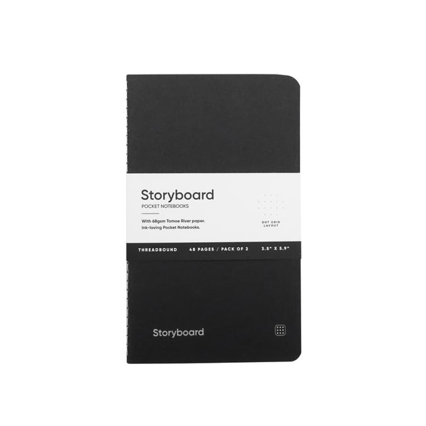 Endless Storyboard Pocket Notebooks with 48 Pages - Pack of 2 (Dotted) Notebook