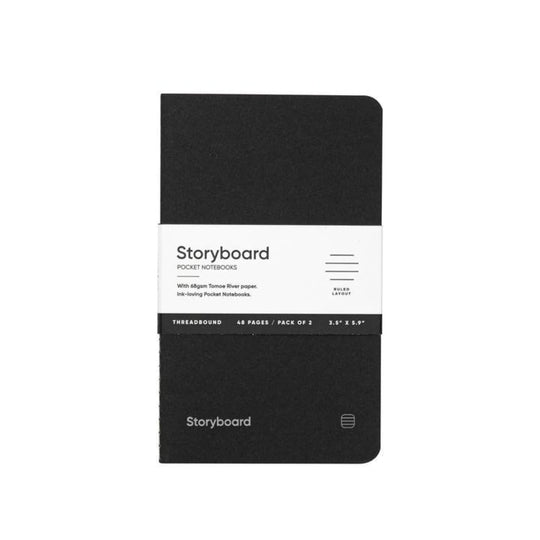 Endless Storyboard Pocket Notebooks with 48 Pages - Pack of 2 (Ruled)