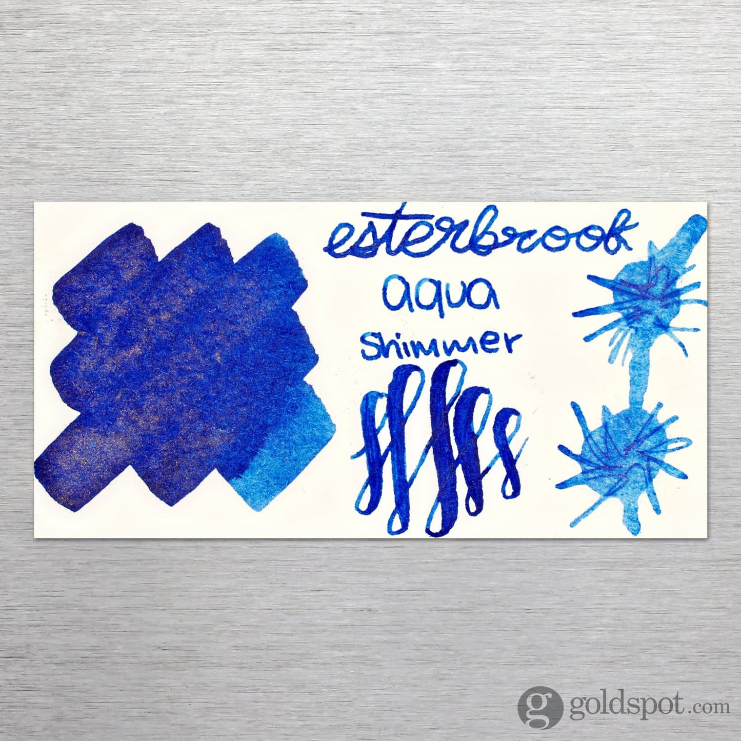 Esterbrook Bottled Ink in Shimmer Aqua - 50mL Bottled Ink