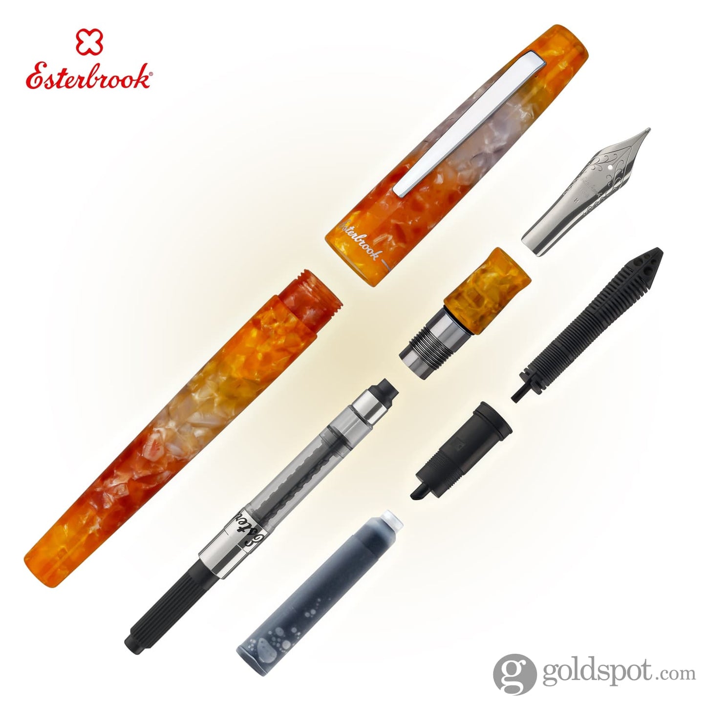 Esterbrook Camden Fountain Pen in Oktoberfest with Palladium Trim Fountain Pen