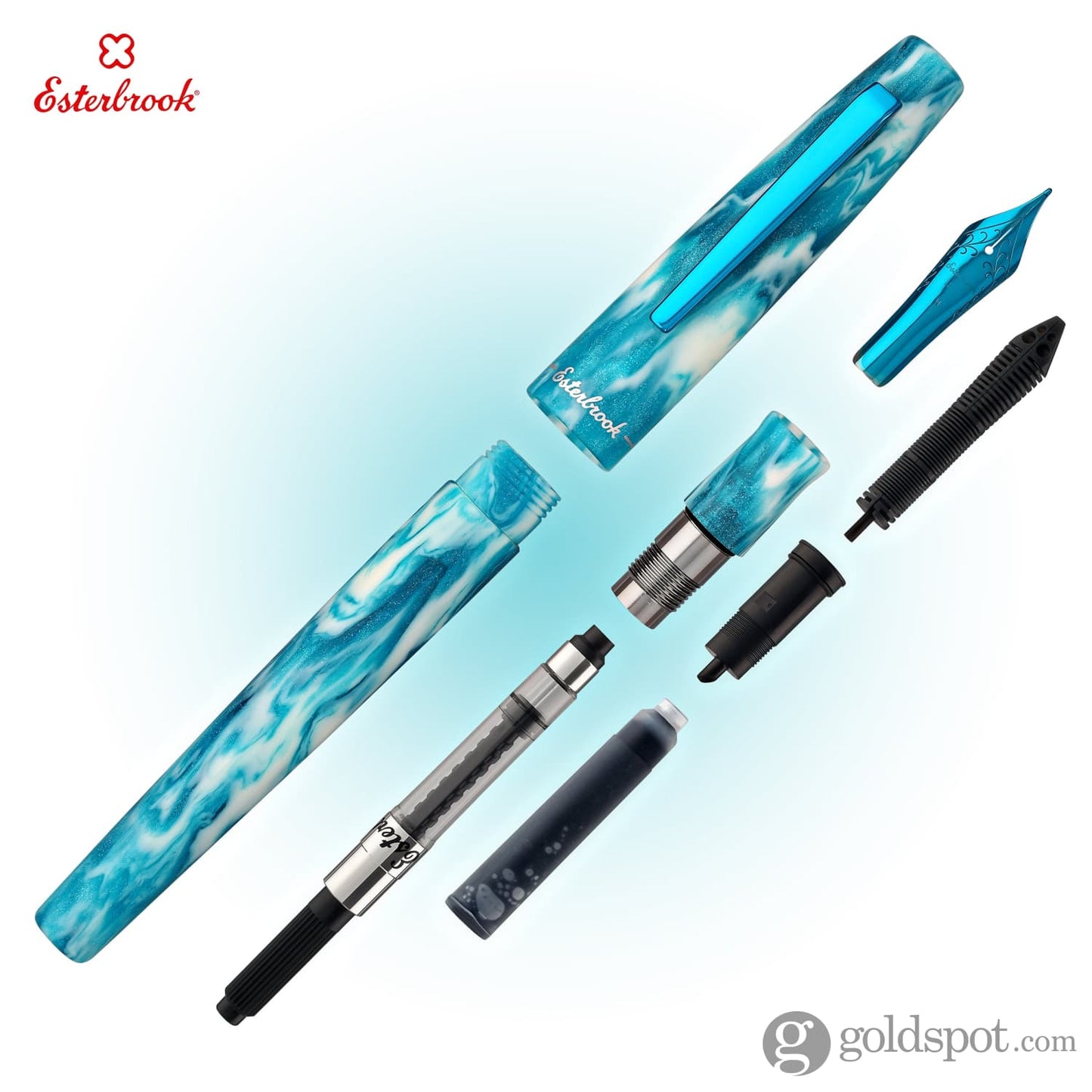 Esterbrook Camden Northern Lights Fountain Pen in Manitoba Blue Fountain Pen