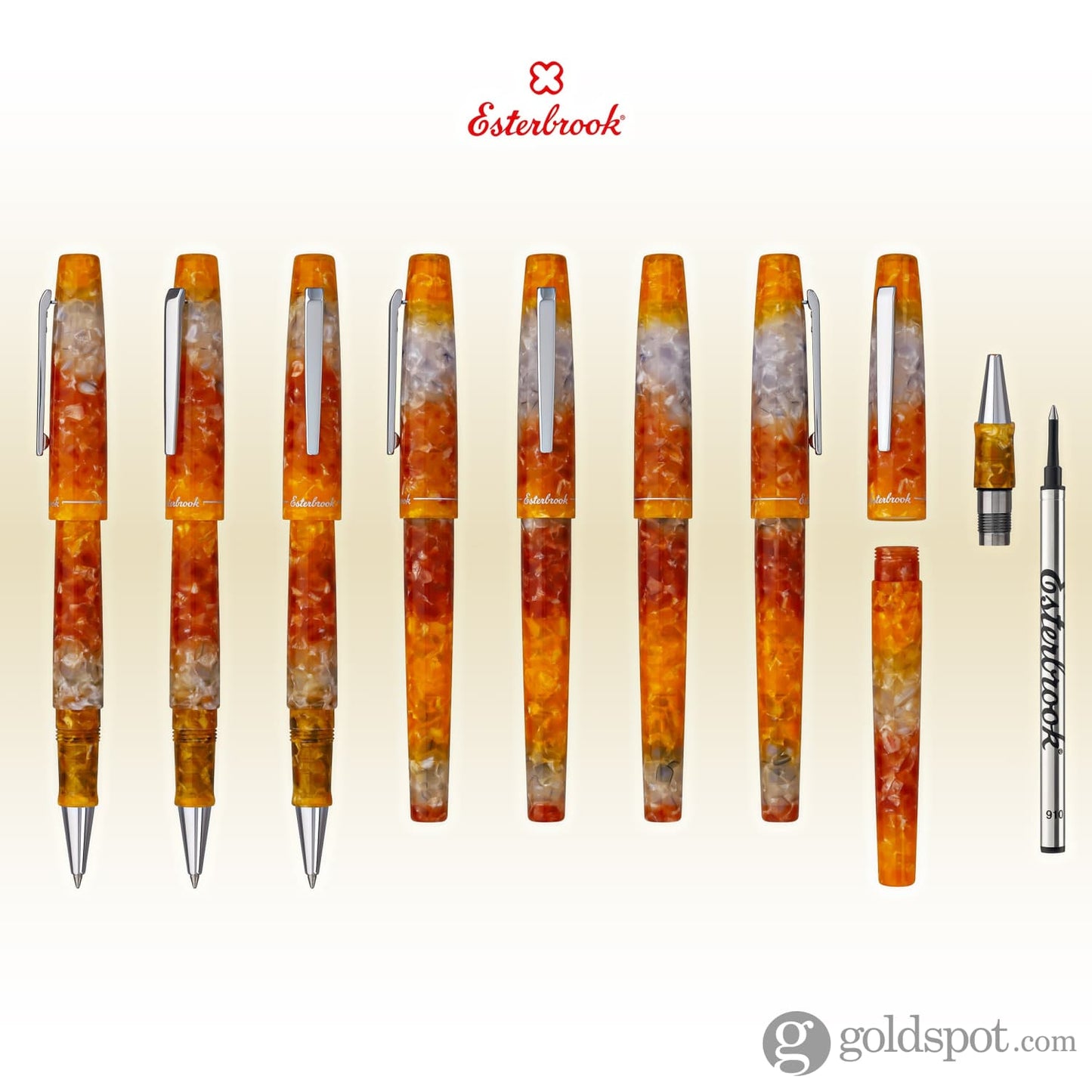 Esterbrook Camden Rollerball Pen in Oktoberfest with Palladium Trim Rollerball Pen