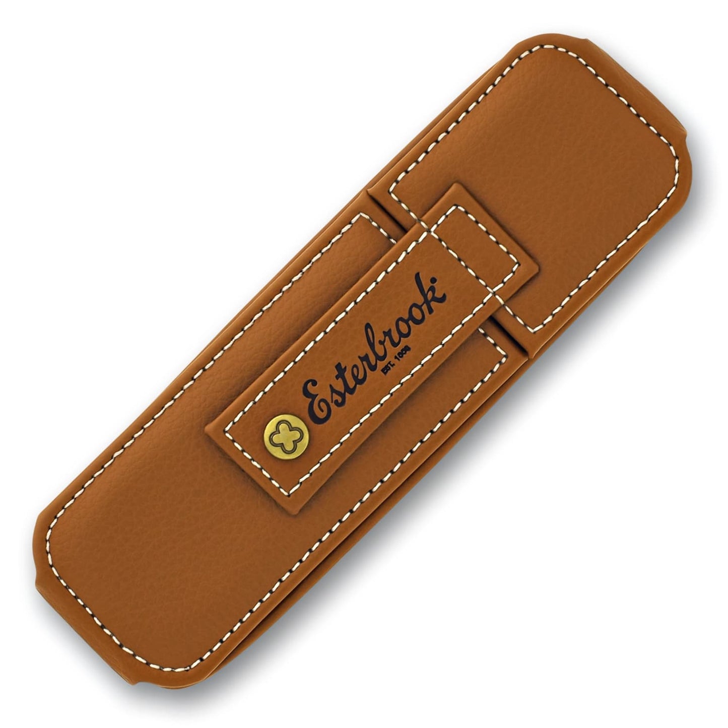 Esterbrook Double Pen Nook Case in British Tan Pen Case