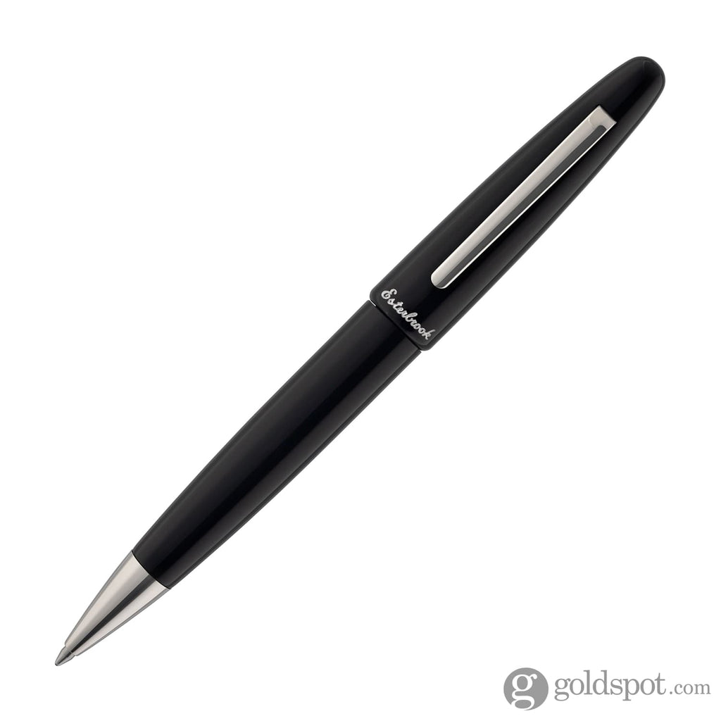 Esterbrook Estie Ballpoint Pen in Ebony Silver Ballpoint Pens