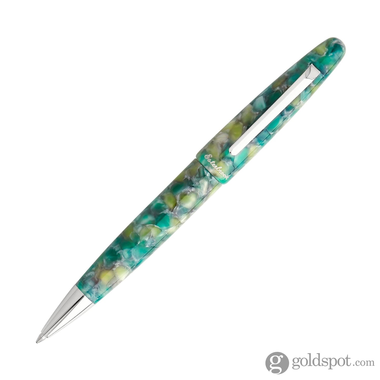 Esterbrook Estie Ballpoint Pen in Sea Glass Silver Ballpoint Pens