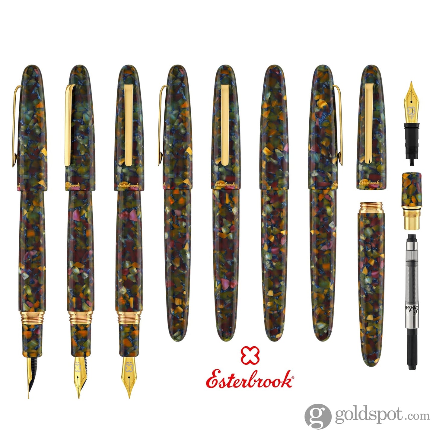Esterbrook Estie Oversize Fountain Pen in Botanical Gardens with Gold Trim Fountain Pen