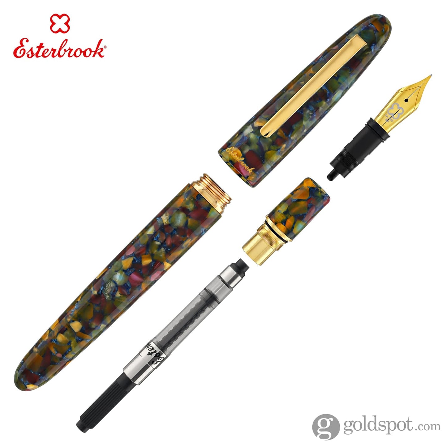 Esterbrook Estie Oversize Fountain Pen in Botanical Gardens with Gold Trim Fountain Pen