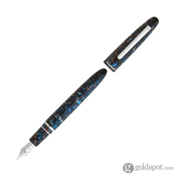 Esterbrook Estie Oversize Fountain Pen in Nouveau Blue Architect / Silver Fountain Pen