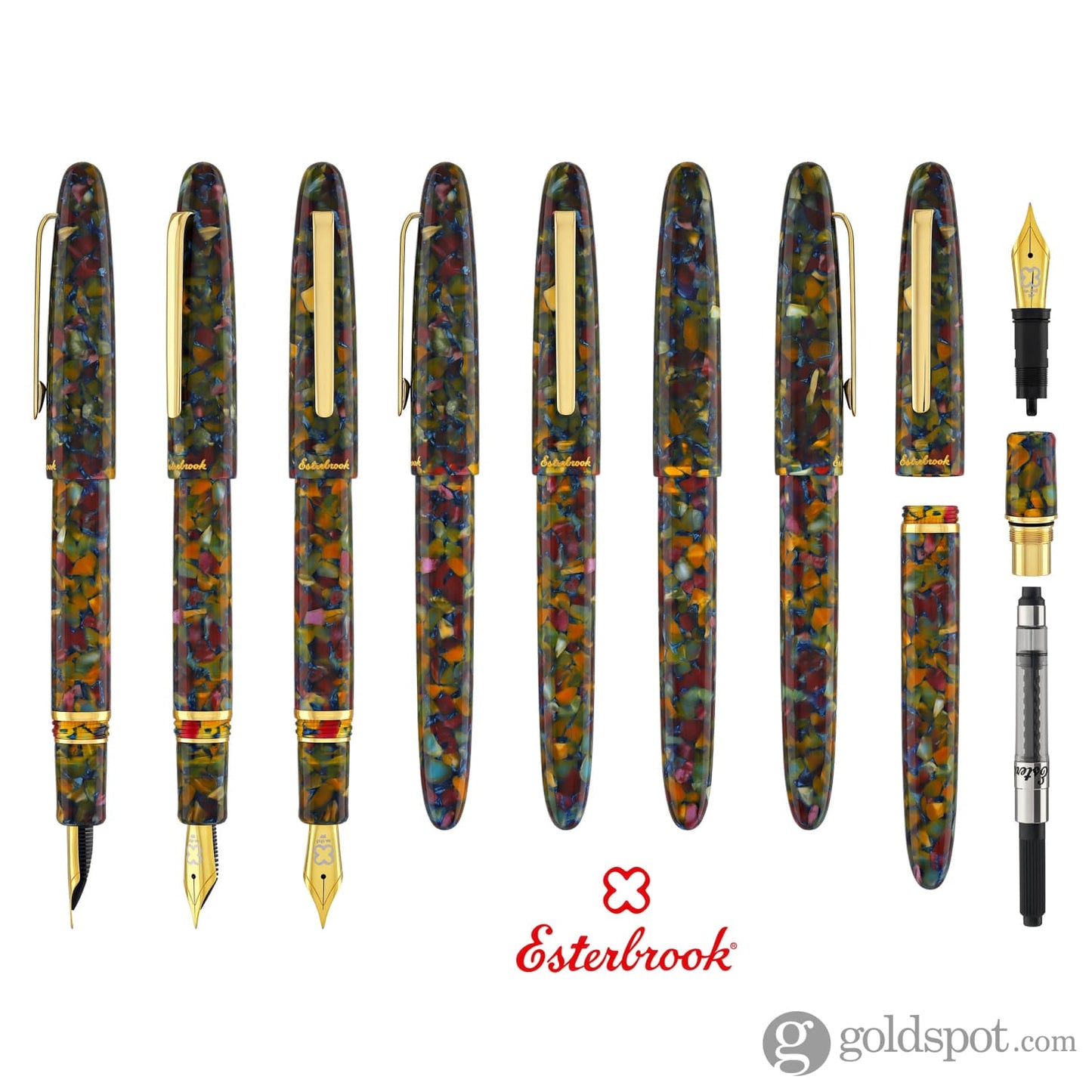 Esterbrook Estie Regular Fountain Pen in Botanical Gardens with Gold Trim Fountain Pen