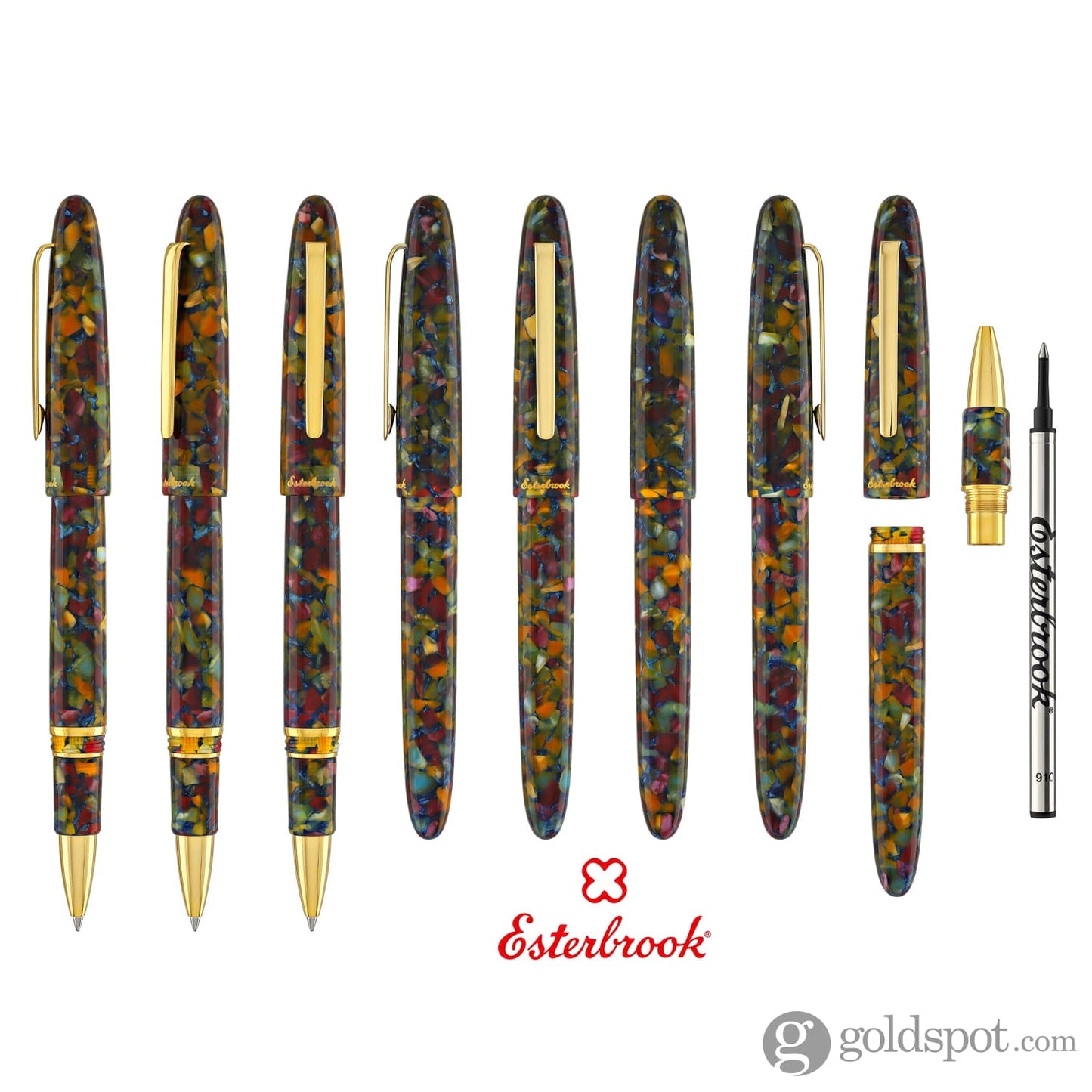 Esterbrook Estie Rollerball Pen Botanical Gardens with Gold Trim Rollerball Pen