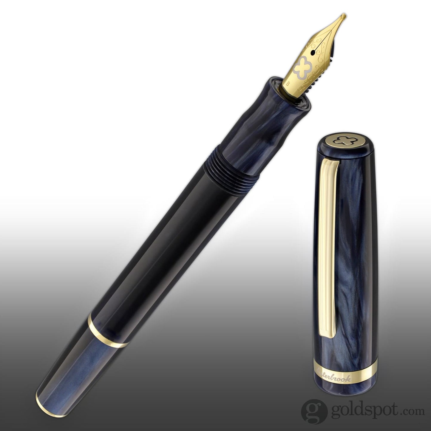 Esterbrook JR Pocket Fountain Pen in Capri Blue with Gold Trim Fountain Pen