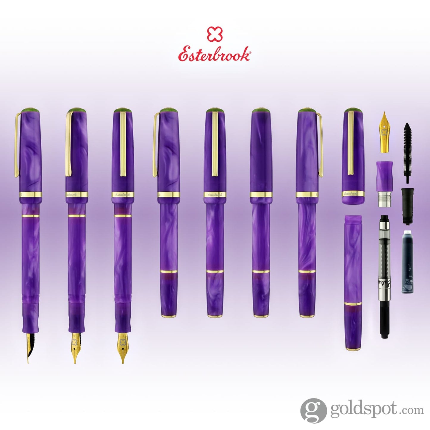 Esterbrook JR Pocket Paradise Fountain Pen in Purple Passion Fountain Pen
