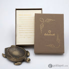Patience the Turtle Brass Pen Rest Accessory