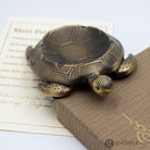 Patience the Turtle Brass Pen Rest Accessory