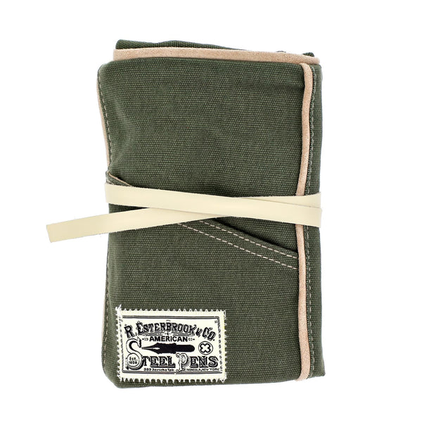 Esterbrook Pen Roll in Army Green Pen Cases