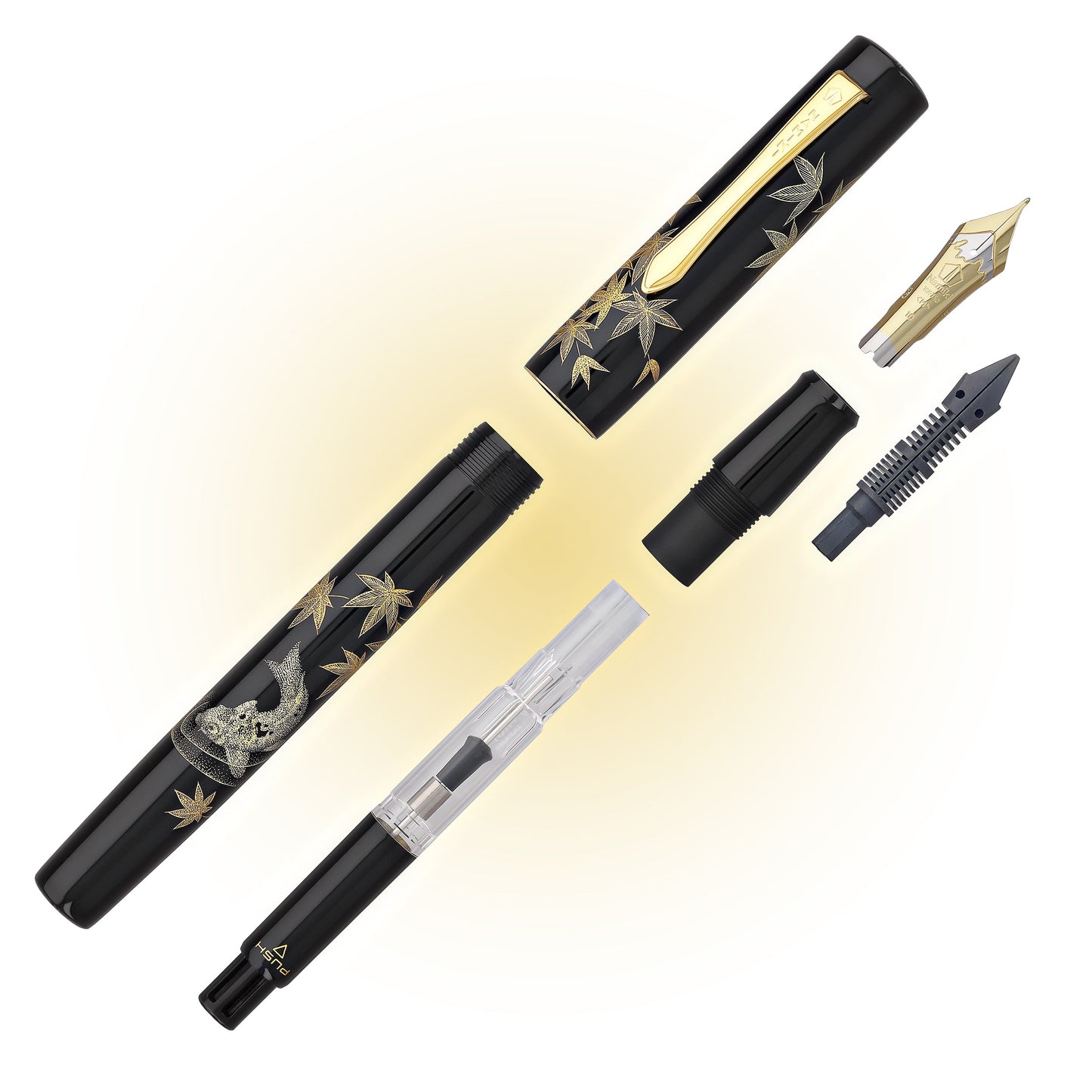 Namiki Chinkin Fountain Pen in Kinshu - 18K Gold Fountain Pen