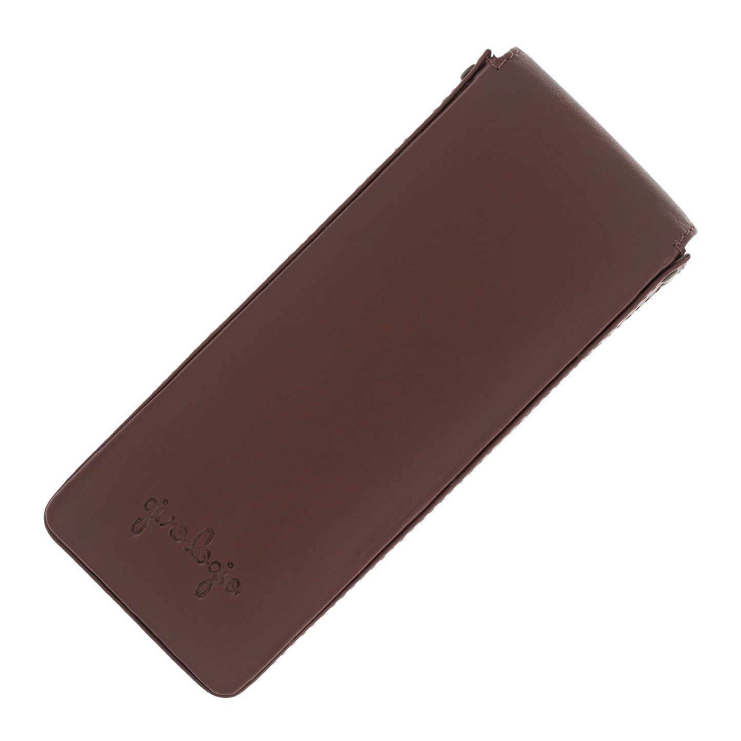 Girologio Triple Magnetic Closure Pen Case in Antique Brown Cases