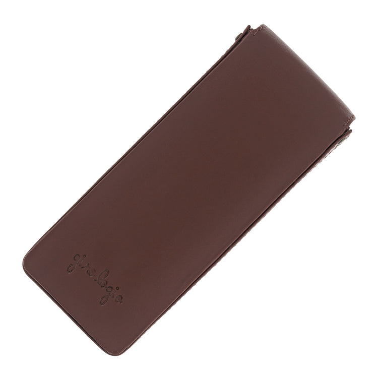 Girologio Triple Magnetic Closure Pen Case in Antique Brown Cases
