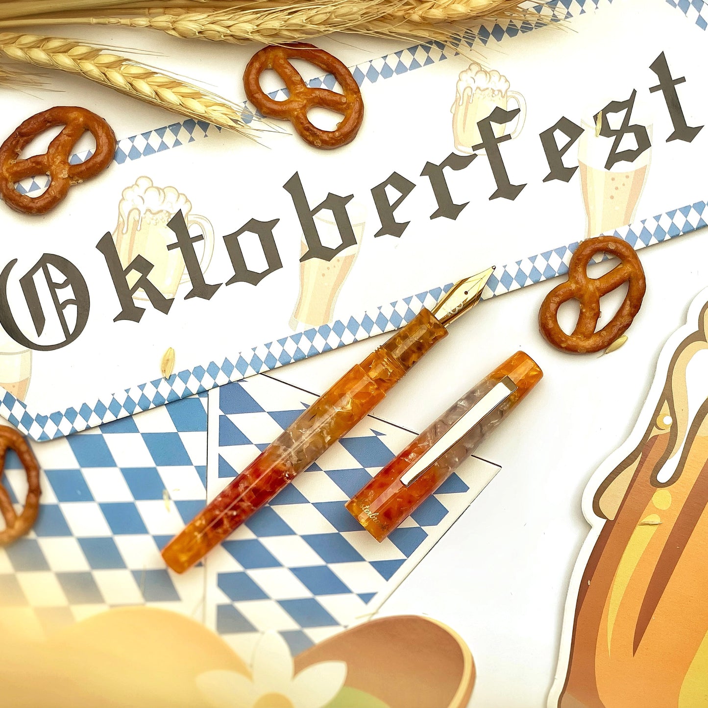 Esterbrook Camden Fountain Pen in Oktoberfest with Gold Trim Fountain Pen