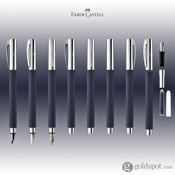 Faber-Castell Ambition OpArt Fountain Pen in Deep Water Fountain Pen