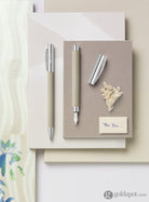 Faber-Castell Ambition OpArt Fountain Pen in White Sand - Medium Point Ballpoint Pen