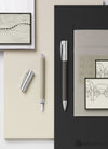 Faber-Castell Ambition OpArt Fountain Pen in White Sand - Medium Point Ballpoint Pen