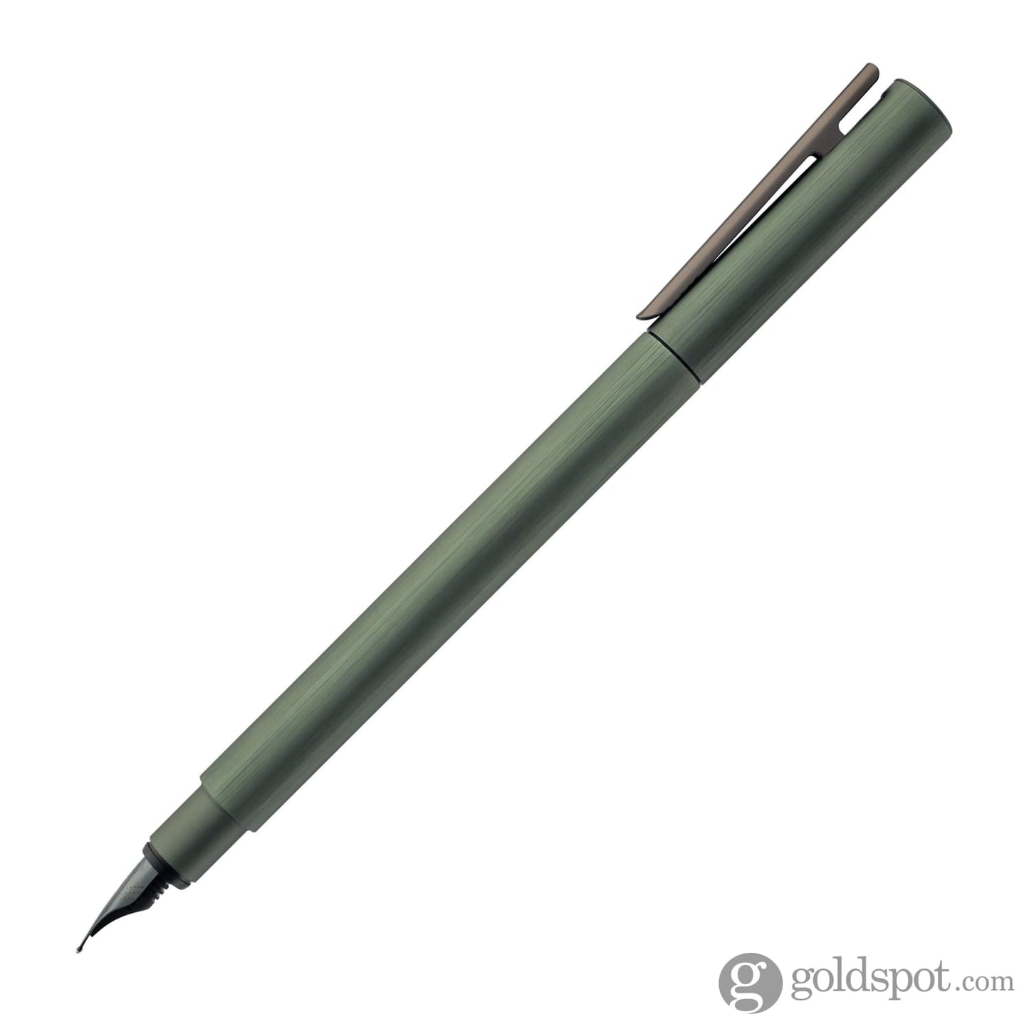 Faber-Castell Design Neo Slim Aluminum Fountain Pen in Olive Green Fountain Pen