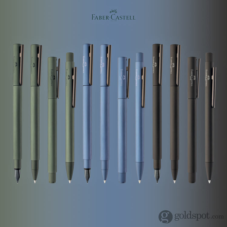 Faber-Castell Design Neo Slim Aluminum Rollerball Pen in Gunmetal Rollerball Pen