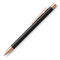 Faber-Castell Design Neo Slim Ballpoint Pen in Black Matte and Rose Gold