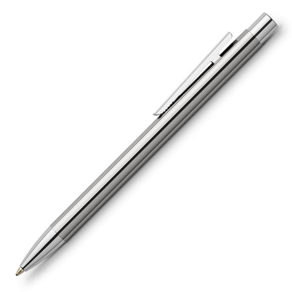 Faber-Castell Design Neo Slim Ballpoint Pen in Stainless Steel Polished Pen