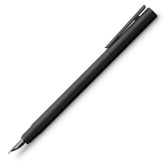 Faber-Castell Design Neo Slim Fountain Pen in Black Matte and Black Chrome