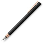 Faber-Castell Design Neo Slim Fountain Pen in Black Matte and Rose Gold Fountain Pen