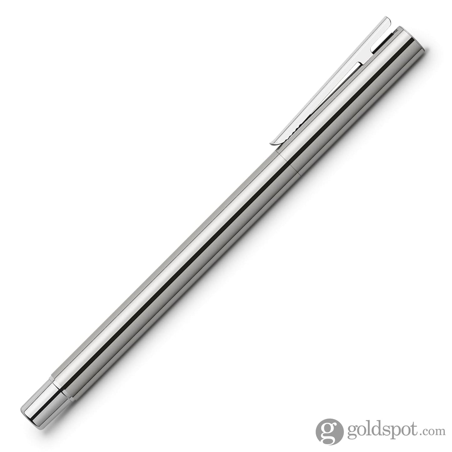 Faber-Castell Design Neo Slim Fountain Pen in Stainless Steel Polished Fountain Pen