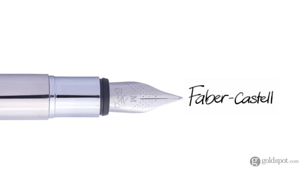 Faber-Castell Design Neo Slim Fountain Pen in Stainless Steel Polished Fountain Pen
