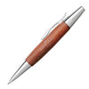 Faber-Castell E-Motion Ballpoint Pen in Pearwood Brown & Chrome Ballpoint Pen