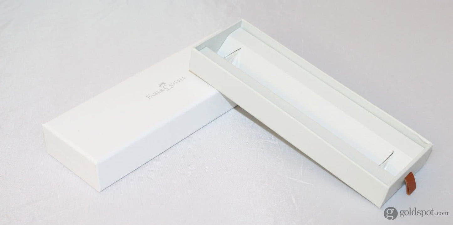 Faber-Castell E-Motion Ballpoint Pen in Pearwood Brown & Chrome Ballpoint Pen