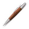 Faber-Castell E-Motion Mechanical Pencil in Wood & Chrome Brown - 1.4mm Mechanical Pencil